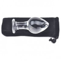 Glass Anal Plug Clear